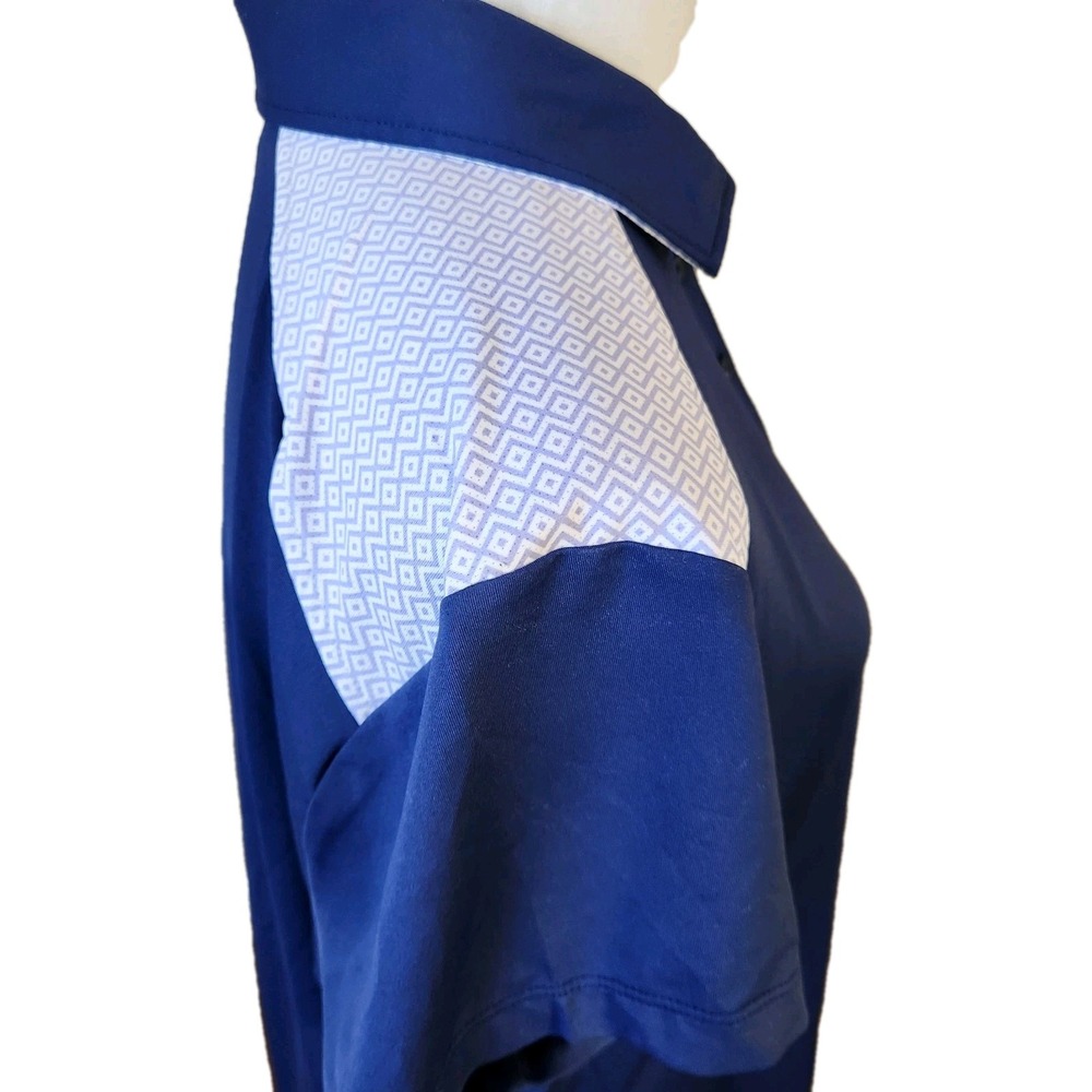 Fairway & Greene Golf Performance Polo Womens XL Blue Tennis Pickleball Shirt - Picture 9 of 16